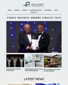 Ethnic Business Awards Finalist- Accent Windows